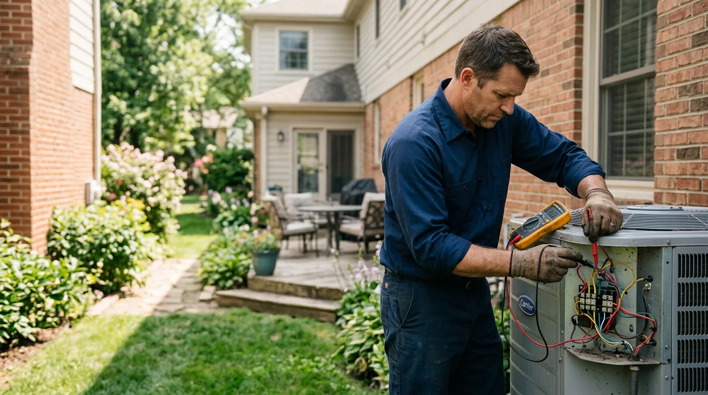 HVAC technician working near Kilbourne, OH